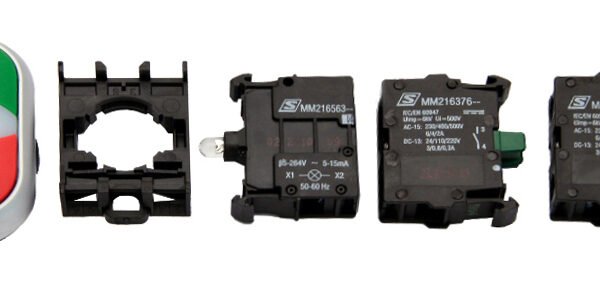 MM900014-- Doppeldrucktaste SET grün/rot 230V, 1S, 1Ö<br><u>Verkaufseinheit: 1Stk</u>