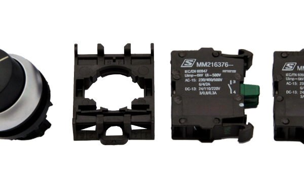 MM900016-- Schlüsselschalter SET, 2 Schaltstellen, rastend 40°, 1S, 1Ö<br><u>Verkaufseinheit: 1Stk</u>