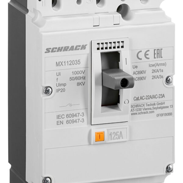 MX112035-- Lasttrennschalter MX1 3-polig 125A<br><u>Verkaufseinheit: 1Stk</u>