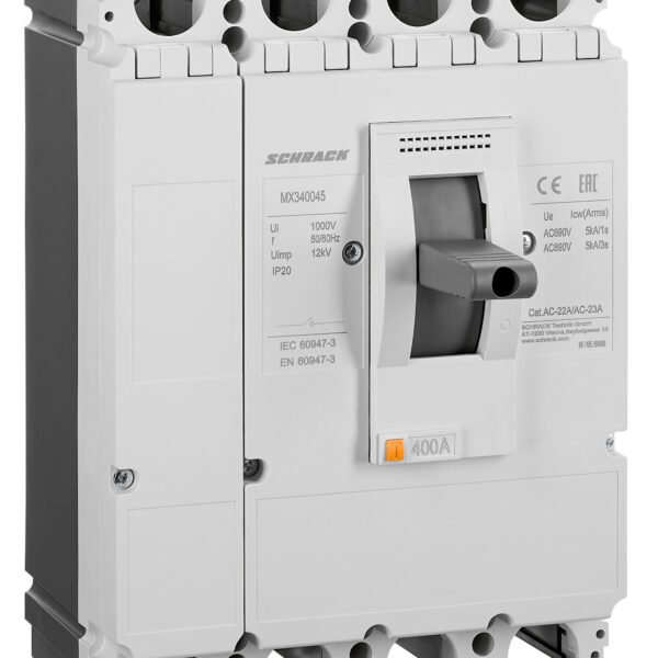 MX340045-- Lasttrennschalter MX3, 4-polig, 400A<br><u>Verkaufseinheit: 1Stk</u>