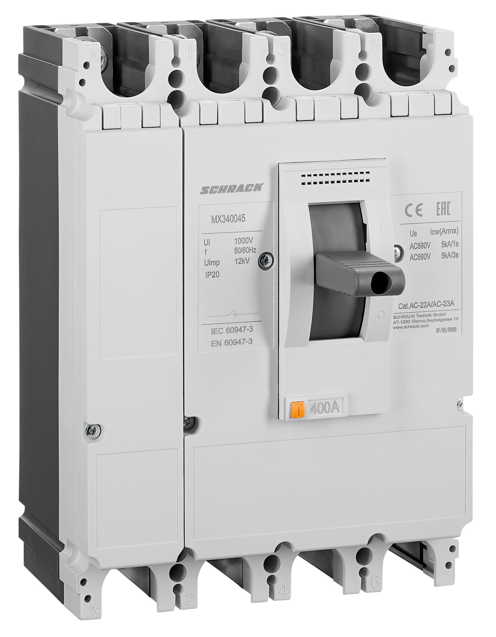 f_mx340045- MX340045-- Lasttrennschalter MX3, 4-polig, 400A<br><u>Verkaufseinheit: 1Stk</u> – Bild 1