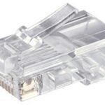 Q7151610-- Modular Stecker, RJ45 UTP 8P8C für Flachkabel<br><u>Verkaufseinheit: 100Stk</u>
