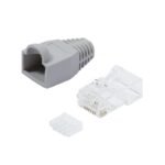 Q7151792U6 RJ45 Stecker Cat.6 ungeschirmt inklusive Tülle grau<br><u>Verkaufseinheit: 1VE</u>