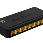 QLFEU0812- Switch 8xRJ45 10/100, Leise, Lüfterlos, externes Netzteil<br><u>Verkaufseinheit: 1Stk</u>
