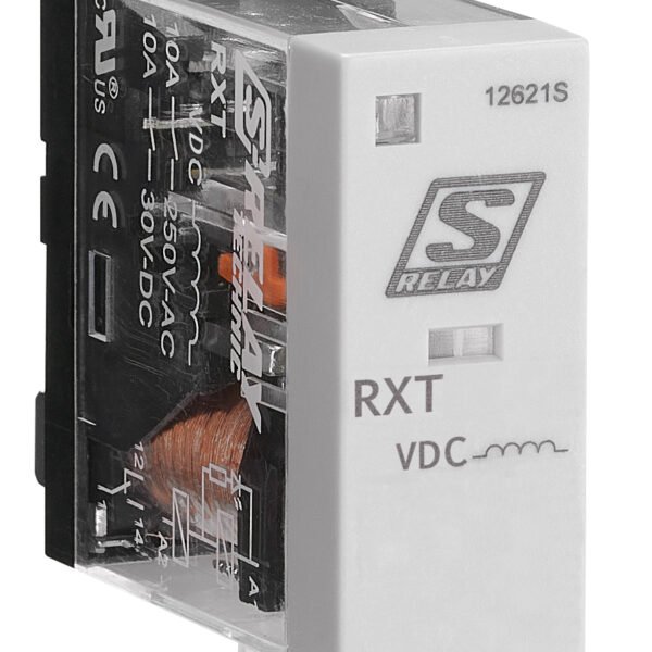 RXT21024-- Schmales Industrierelais, 2 Wechsler, 24VDC, 5A<br><u>Verkaufseinheit: 1Stk</u>