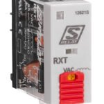 RXT21R24-- Schmales Industrierelais, 2 Wechsler, 24VAC, 5A, LED<br><u>Verkaufseinheit: 1Stk</u>