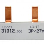 SI310120-- Verschienung 3-polig, Stift, 16mm², 80 A, Teilung 27mm, 1m<br><u>Verkaufseinheit: 1Stk</u>