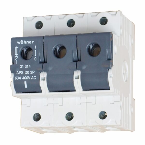 SI313140-- Lasttrennschalter für D0-Sicherungen bis 63 A, 3-polig<br><u>Verkaufseinheit: 1Stk</u>