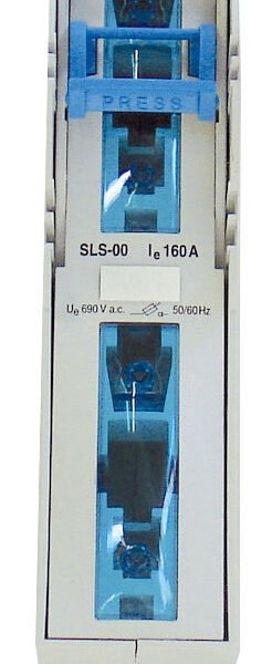 SI332350-- NH-Lastschaltleiste Größe 00, 160A, 3-polig, Schelle/M8<br><u>Verkaufseinheit: 1Stk</u>