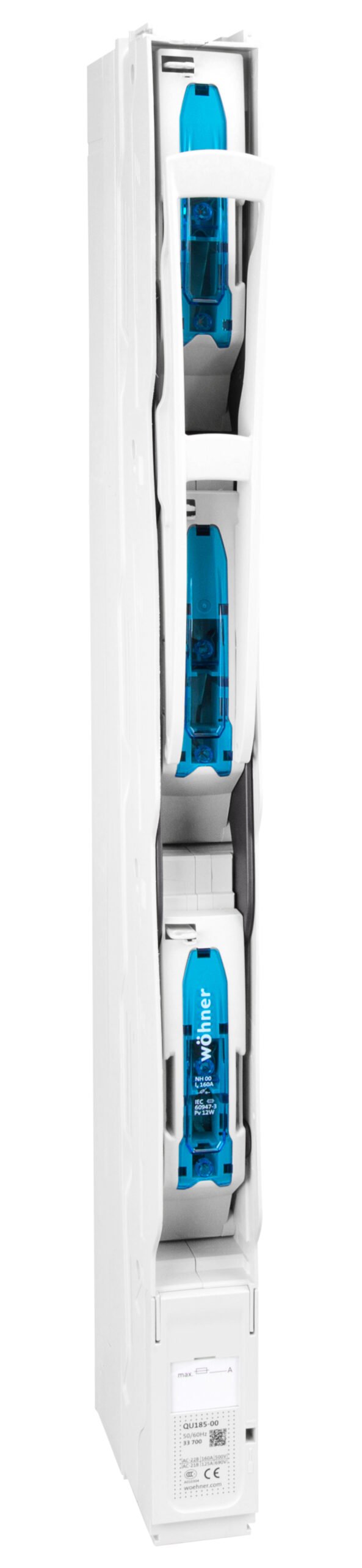 f_si337000- SI337000-- NH-Lastschaltleiste Größe 00, 160A, 185mm direkt, M8<br><u>Verkaufseinheit: 1Stk</u> – Bild 1