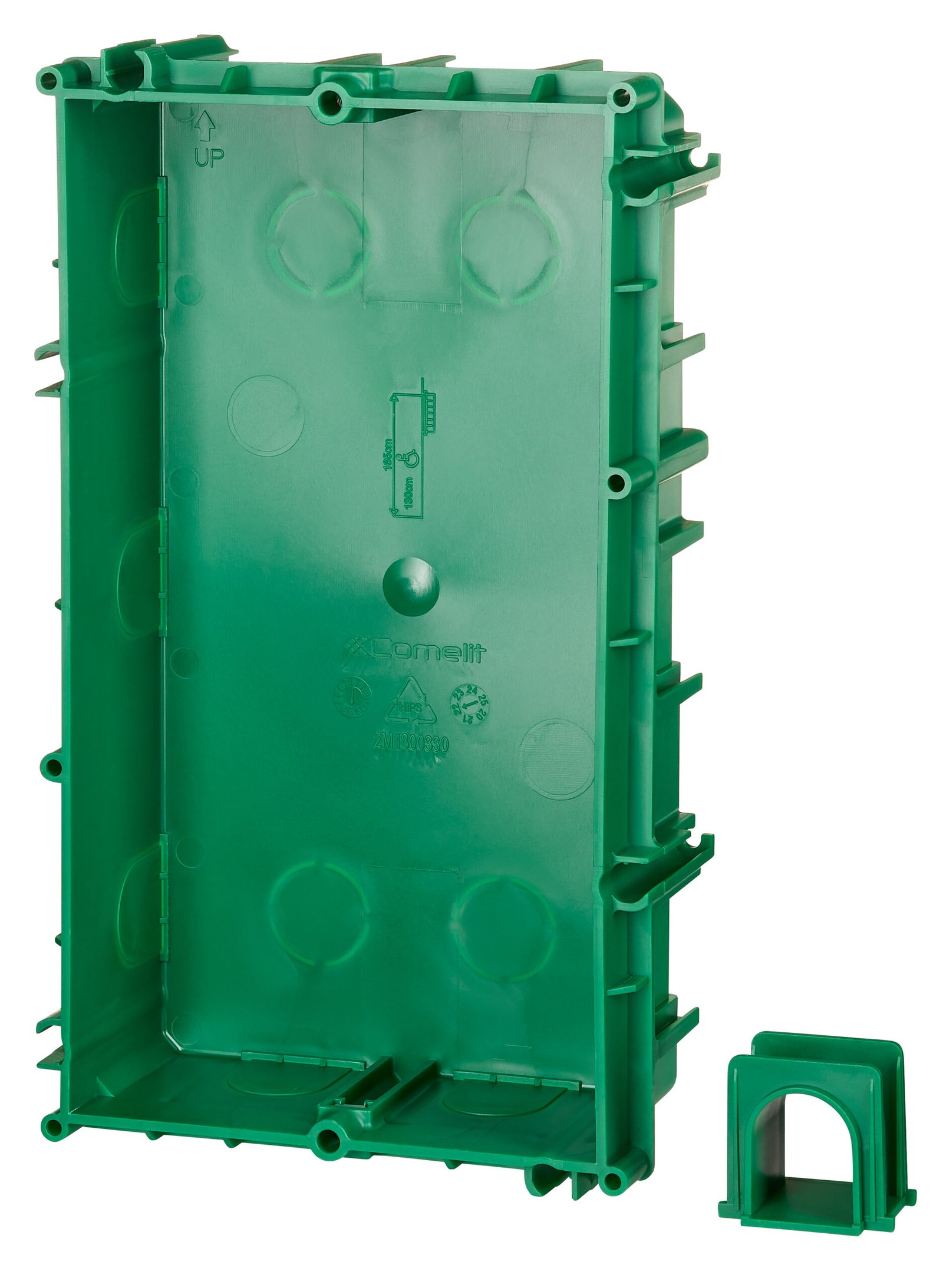 f_sp31102a- SP31102A-- Unterputz-Gehäuse 2-fach tief 123,5x212,5x50mm<br><u>Verkaufseinheit: 1Stk</u> – Bild 1