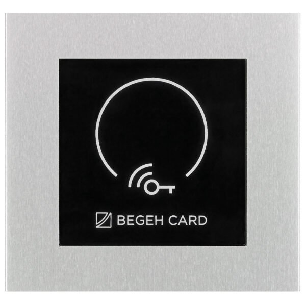 SPUT9305M- ULTRA Einbaumodul BEGEH mit Platte Vandal-sicher, silber<br><u>Verkaufseinheit: 1Stk</u>