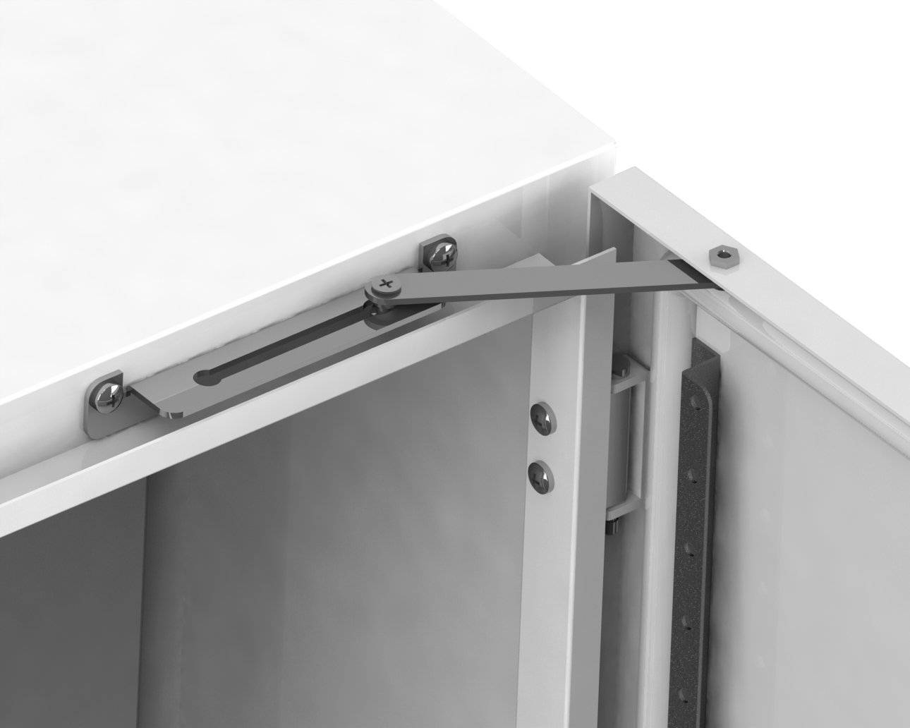 f_wstdstp2- WSTDSTP2-- Türarretierung für WST-Schränke, geeignet für alle Größen<br><u>Verkaufseinheit: 1Stk</u> – Bild 1