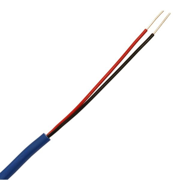 X150315--D XC Bus 2 Sprechanlagenkabel 2x1mm² blau, mit Metermarkierung<br><u>Verkaufseinheit: 500m</u>