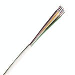 X15060518C YYSch 6x0,6 elfenbein, PVC isolierter Fernmeldeschlauchdraht<br><u>Verkaufseinheit: 100m</u>