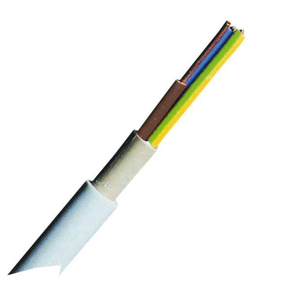 XC020105JC YM-J 3x2,5 re hellgrau, PVC Mantelleitung 100m Ring<br><u>Verkaufseinheit: 100m</u>