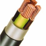 XC102010JE E-Y2Y-J 5x10re schwarz, Starkstromkabel mit PE-Außenmantel<br><u>Verkaufseinheit: 1m</u>