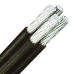 XC102801-- E-A2Y 2x25rm 0,6/1kV schwarz, PE Alu-Freileitung mehrdrähtig<br><u>Verkaufseinheit: 1m</u>