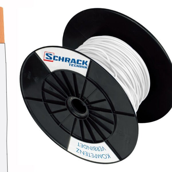 XC91010107 Spule H07V-U (Ye) 1,5mm² weiß, eindrähtig<br><u>Verkaufseinheit: 300m</u>