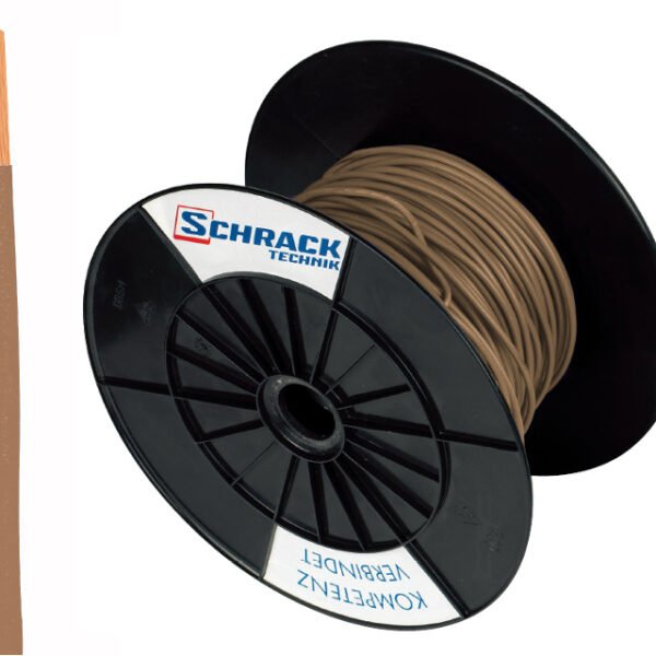 XC91010203 Spule H07V-U (Ye) 2,5mm² braun, eindrähtig<br><u>Verkaufseinheit: 200m</u>