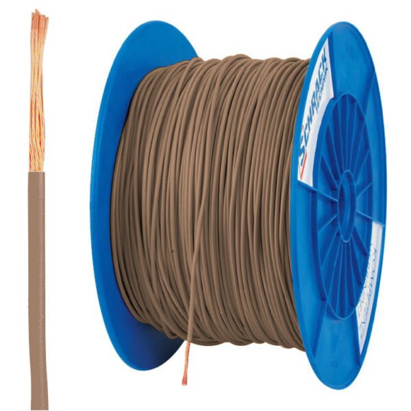 XC91040103 Spule H05V-K (Ysf) 0,5mm² braun, feindrähtig<br><u>Verkaufseinheit: 500m</u>