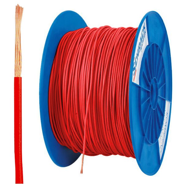 XC91040211 Spule H05V-K (Ysf) 0,75mm² rot, feindrähtig<br><u>Verkaufseinheit: 300m</u>