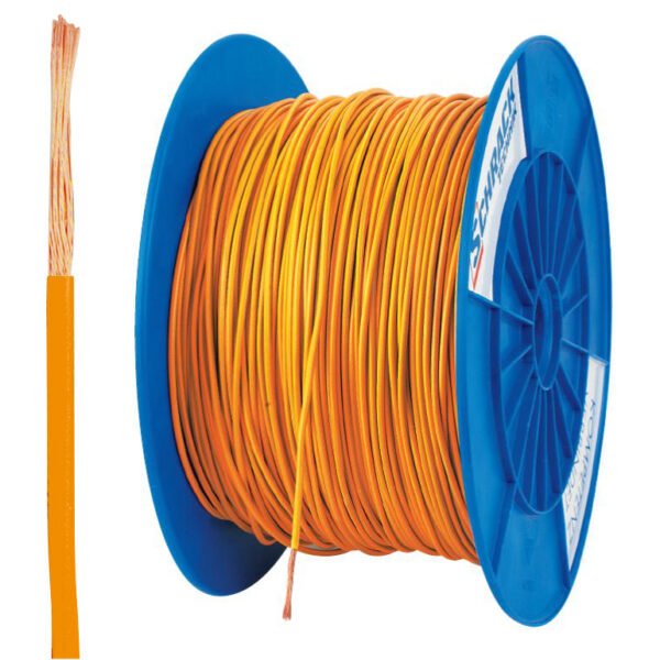 XC91040308 Spule H05V-K (Ysf) 1mm² orange, feindrähtig<br><u>Verkaufseinheit: 300m</u>