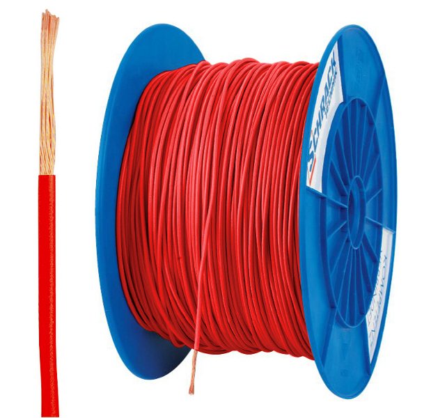f_xc91050211 XC91050211 Spule H07V-K (Yf) 2,5mm² rot, feindrähtig<br><u>Verkaufseinheit: 200m</u> – Bild 1