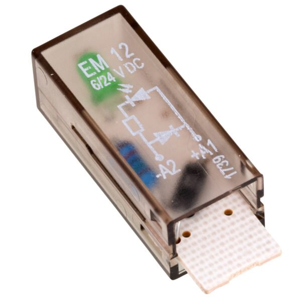 YMLGD024-- LED-Steckmodul, grün, 6 - 24VDC mit Freilaufdiode, A1+, EM12<br><u>Verkaufseinheit: 1Stk</u>