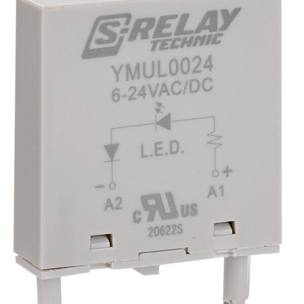 YMUL0024-- Schutzmodul LED 6-24VDC/AC für Relaissockel YMU<br><u>Verkaufseinheit: 1Stk</u>
