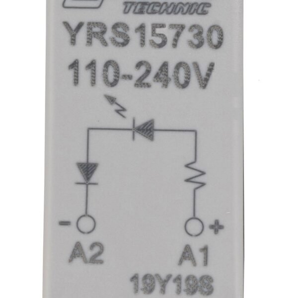 YRS15730-- LED-Steckmodul, rot, 110-240VAC für S-Relay Sockel<br><u>Verkaufseinheit: 1Stk</u>