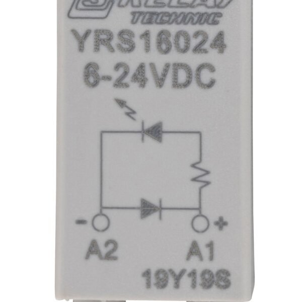 YRS16024-- LED+FD-Steckmodul, rot, 6 - 24VDC A1+ für S-Relay Sockel<br><u>Verkaufseinheit: 1Stk</u>