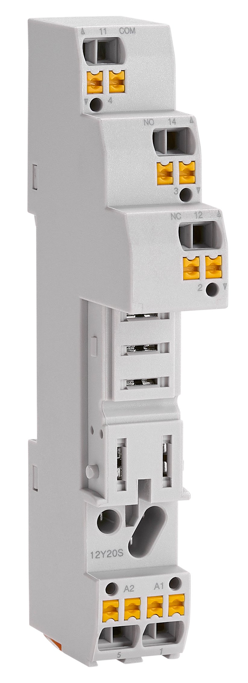 f_yrxt1110- YRXT1110-- Federkraft-Fassung,logische Ausführung für 1-pol. RXT Relais<br><u>Verkaufseinheit: 1Stk</u> – Bild 1