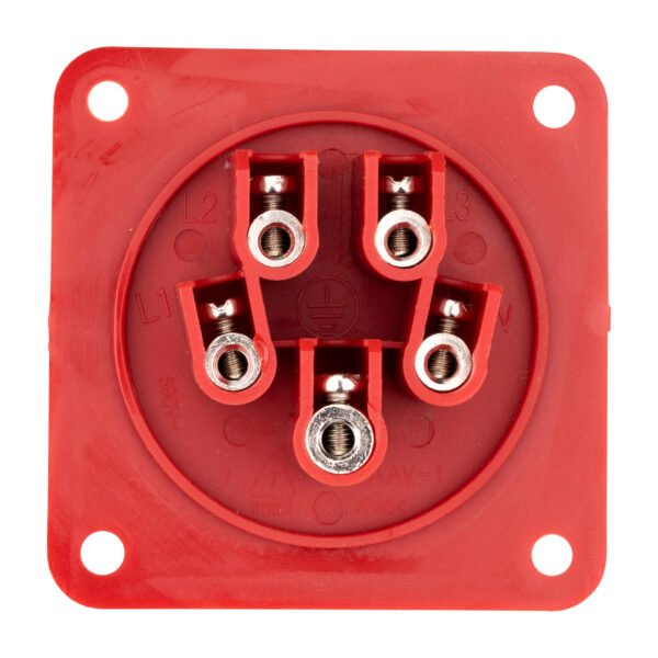 YY754516-- CEE-Wandgerätestecker, 5-polig, 16A, 400V, IP44<br><u>Verkaufseinheit: 1Stk</u>