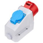 YY774516-- CEE-Wandsteckdosenkombination, 16A, 250V, IP44, verdrahtet<br><u>Verkaufseinheit: 1Stk</u>