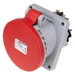 YY784563-- CEE-Anbaudose, 5-polig, 63A, 400V, IP44, Winkel 15°<br><u>Verkaufseinheit: 1Stk</u>