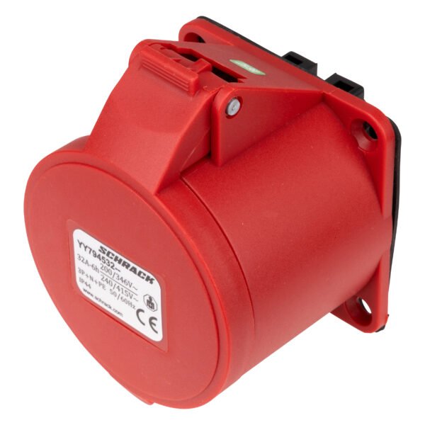 YY794532-- CEE-Anbaudose, 5-polig, 32A, 400V, IP44, gerade<br><u>Verkaufseinheit: 1Stk</u>