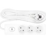YYG3FA52B- Steckdosenl. Erdungsstift 3-fach, Shut/Schalter, 5m Kabel, w<br><u>Verkaufseinheit: 1Stk</u>