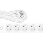 YYG6FA22B- Steckdosenl. Erdungsstift 6-fach, Shut/Schalter, 2m Kabel, w<br><u>Verkaufseinheit: 1Stk</u>