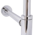 ALVA AQARAUDS ALVA Aura Design-Sifon 5/4 ohne Ventil, Wandrohr 32x340mm, Chrom  Verpackungseinheit:1ST