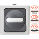 KOPP 560656006 Universalschalter (Aus-/Wechsel), Wechsel), Farbe: grau BLUE ELECTRIC - UNIVERSALSCHALTER (AUS-/ Verpackungseinheit:1ST