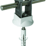 DEHN 207109 Leitungshalter DEHNgrip NIRO f. Rd 8mm H 20mm m. Dübel 8x40mm u. Holzschraube LH DG 8 H20 HS5X50 KD8 V2A GR Verpackungseinheit:1ST