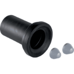 GEBERIT 152.428.46.1 GE Anschlussstutzen fuer Wand-WC d90mm, L30, inkl. Deckkapen mattchrom  Verpackungseinheit:1ST