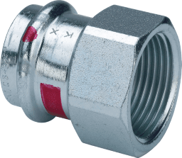 fda2ed36-048d-4d0a-89c6-64892df55e61 VIEGA 704 766 Viega Prestabo-Übergangsstück mit SC-Contur Stahl unlegiert, verzinkt, Modell 1112 VdS-Zulassung d: 35 Rp: 1 1112 Verpackungseinheit:1ST – Bild 1