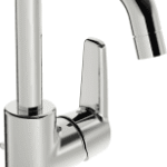 HANSA 5155 2293 HA Einhebelmischer Waschtischbatterie HANSAPOLO 5155 Zugstangenablaufgarnitur Ausladung 152 mm DN15 Chrom  Verpackungseinheit:1ST