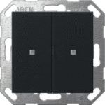 GIRA 5173005 KNX Taster Wippe 2f System 55 schwarz matt  Verpackungseinheit:1ST