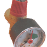 ALVA ALKSVM1/2.3 ALVA Sicherheitsventilkombi. 1/2" 3bar mit Manometer  Verpackungseinheit:1ST