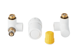 021814f3-a2ae-4e37-ba41-8c211a876a2e ALVA AQBHERAVRW ALVA Era Anschlussvent. Vorlaufv. rechts, inkl. Thermostatkopf Weiß Verpackungseinheit:1ST – Bild 1