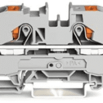 WAGO 2210-1201 2-Leiter-Durchgangsklemme mit Drücker 10 mm², grau  Verpackungseinheit:1ST