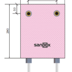 SANOOX M05.1120.16.16 Dusche kurz,Rohrführung unten lang Länge 1600mm  Verpackungseinheit:1ST